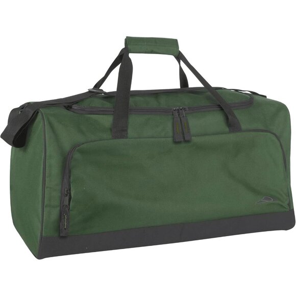 24 Inch Men & Women Green Lightweight Canvas Duffle Gym Sports Equipment Bags - Picture 1 of 9